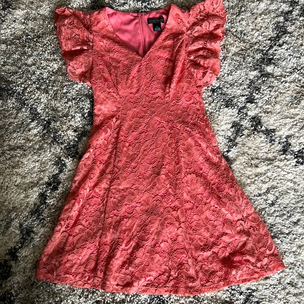 Coral colored dress